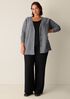 Fine Felted Wool Long Cardigan in Regenerative Wool