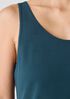 Stretch Silk Jersey Scoop Neck Tank
