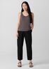 Stretch Silk Jersey Scoop Neck Tank