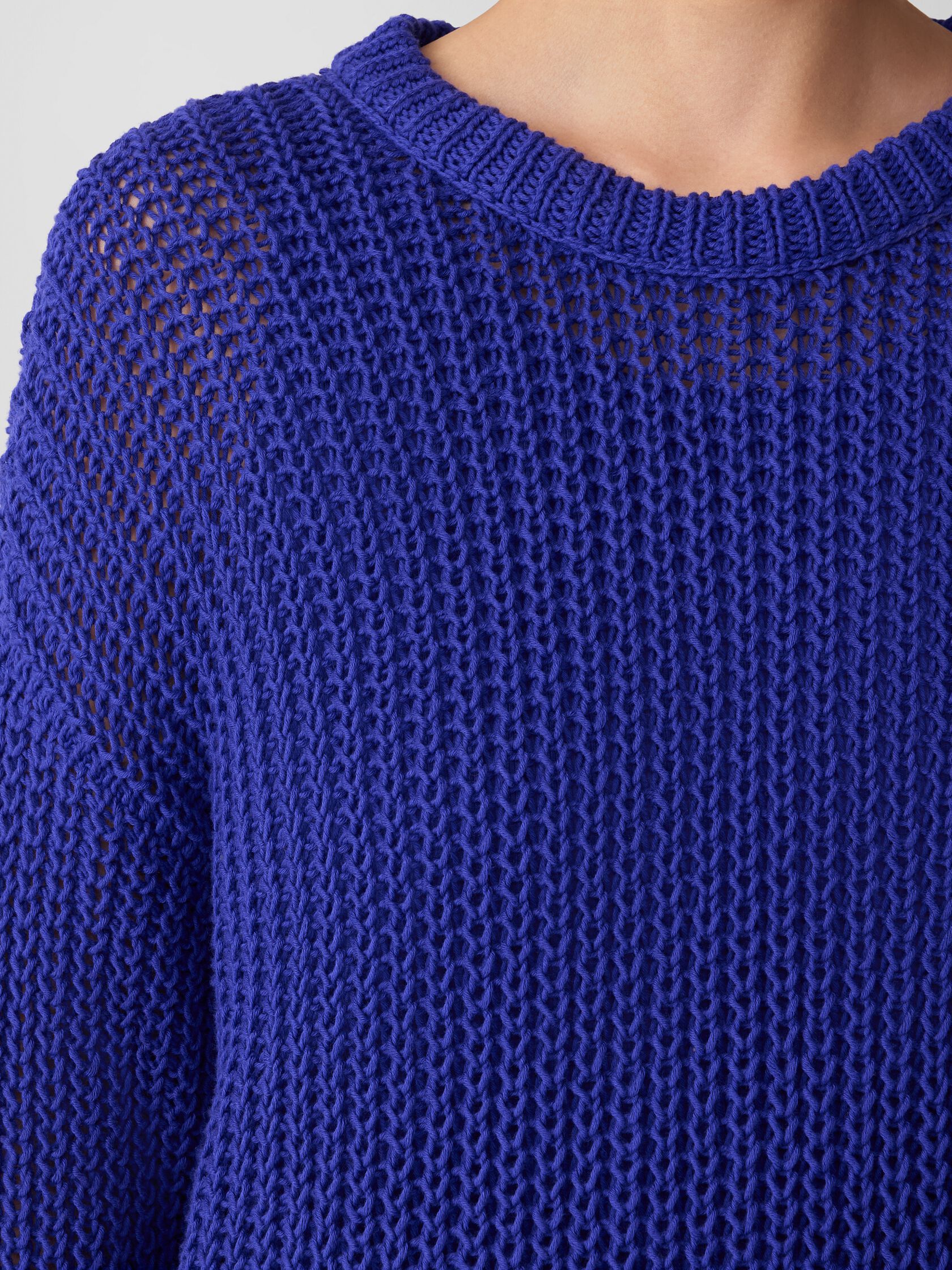 Peruvian Organic Cotton Cord Crew Neck Top
