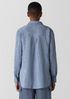 Yarn-Dyed Handkerchief Organic Linen Classic Collar Shirt