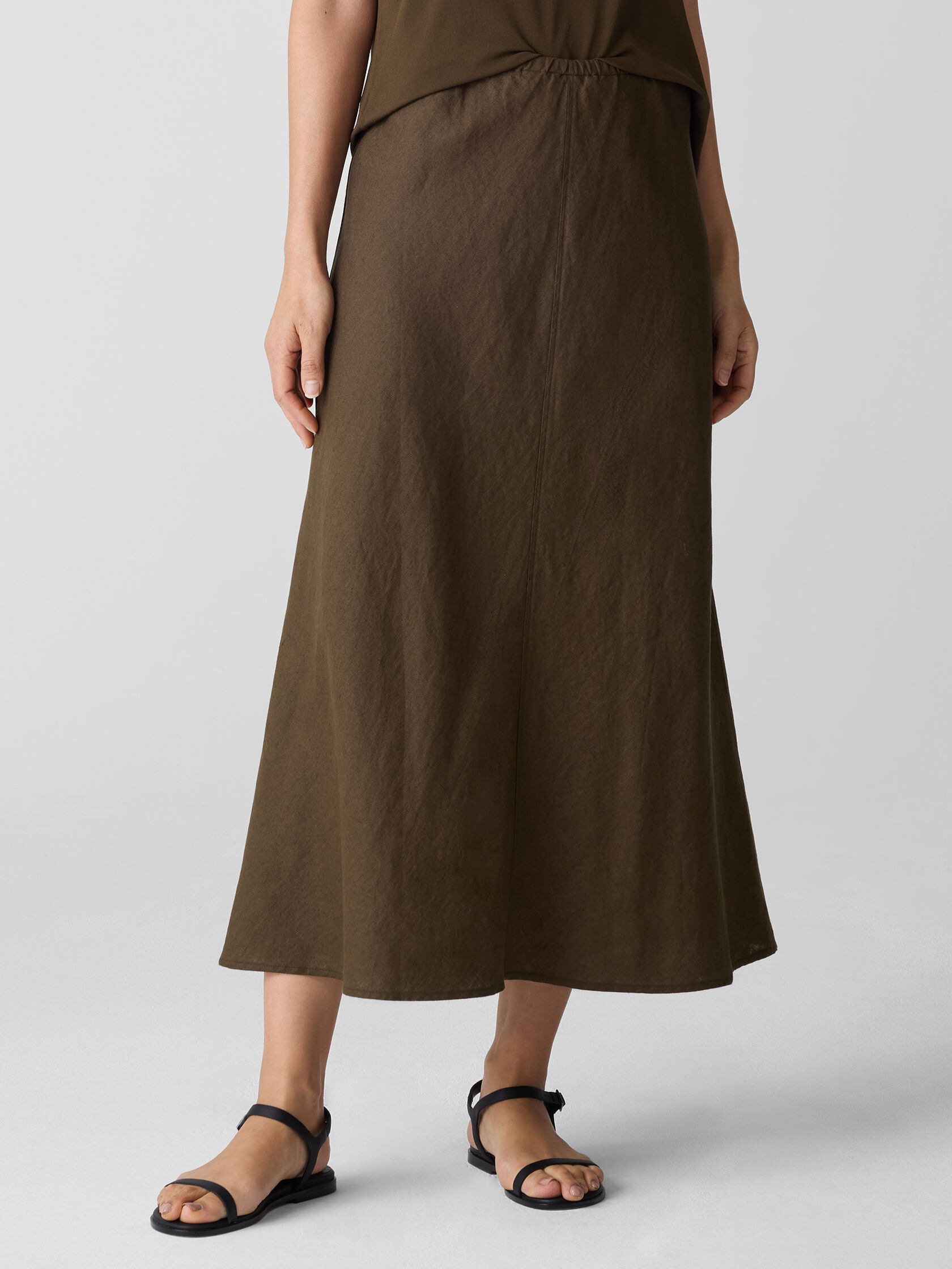 Organic Linen Bias Skirt
