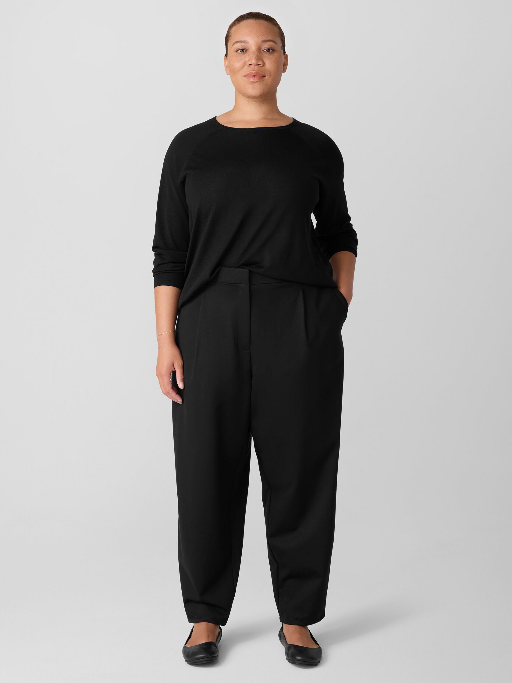 Lightweight Ponte Lantern Trouser Pant