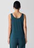 Stretch Silk Jersey Scoop Neck Tank