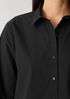 Washed Organic Cotton Poplin Classic Collar Short Shirt