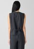 Washed Organic Linen Délavé Vest
