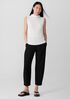 Bubble Jacquard Funnel Neck Top