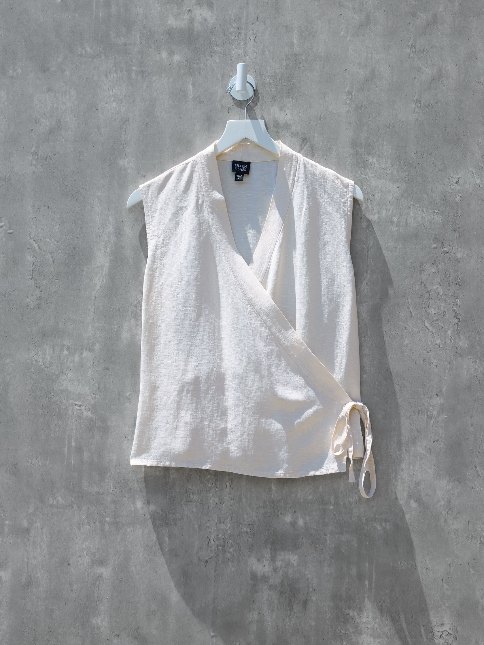 Renew Vintage Silk Linen Blend Vest, L