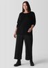 Peruvian Cotton Blend Crew Neck Top