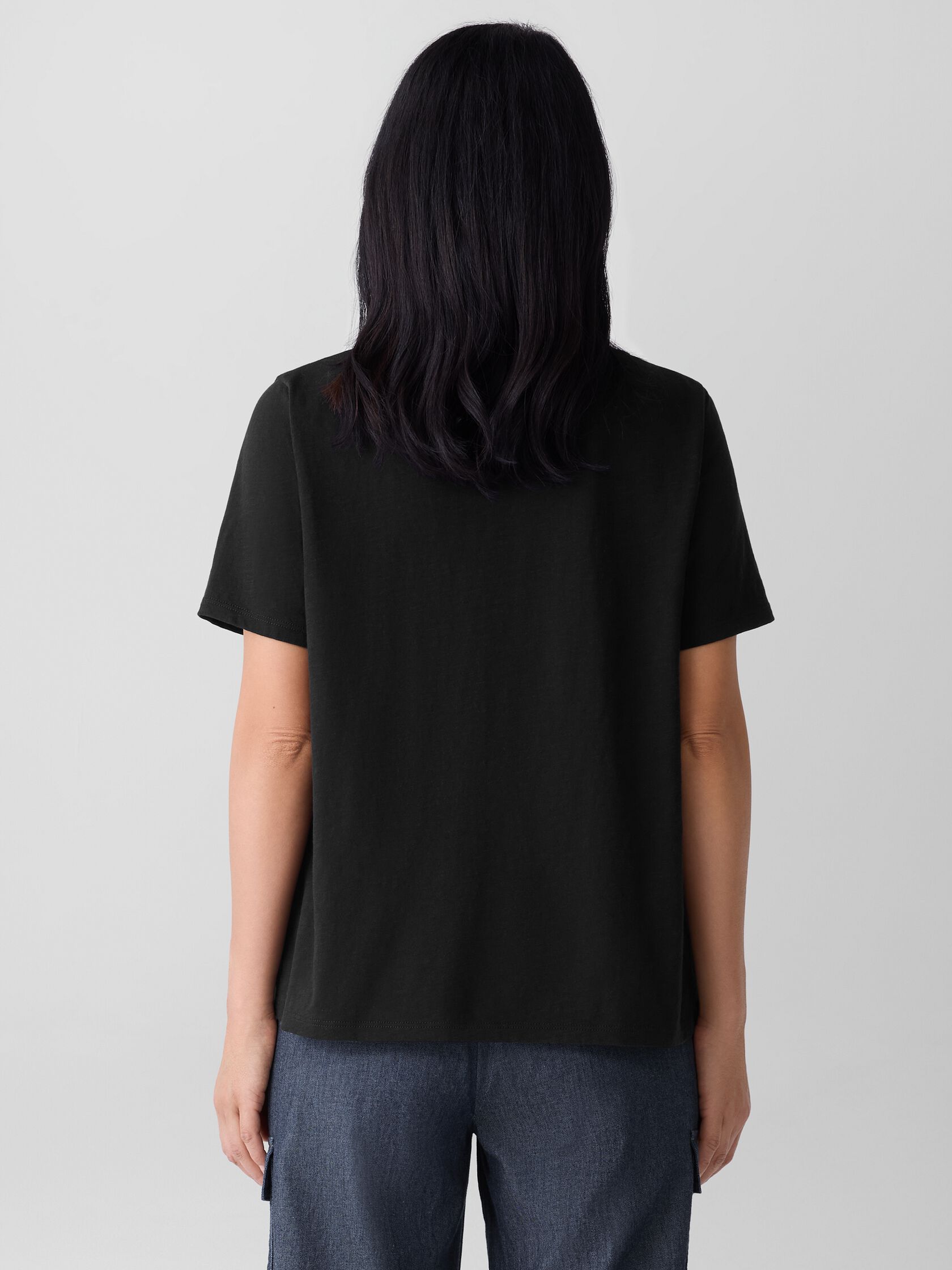 Organic Cotton Slubby Jersey Pocket Tee