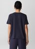 Organic Cotton Slubby Jersey V-Neck Tee