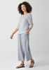 Organic Linen Cotton Slub Crew Neck Top