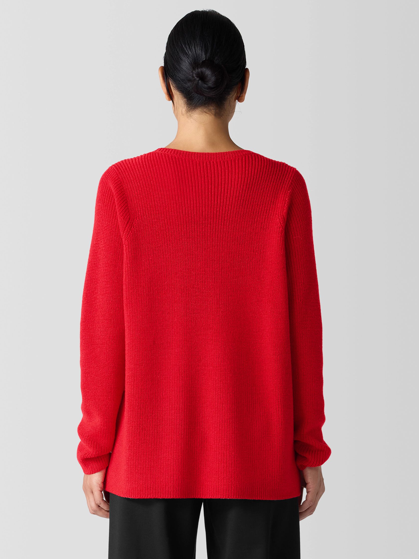 Merino Crew Neck Top in Regenerative Wool