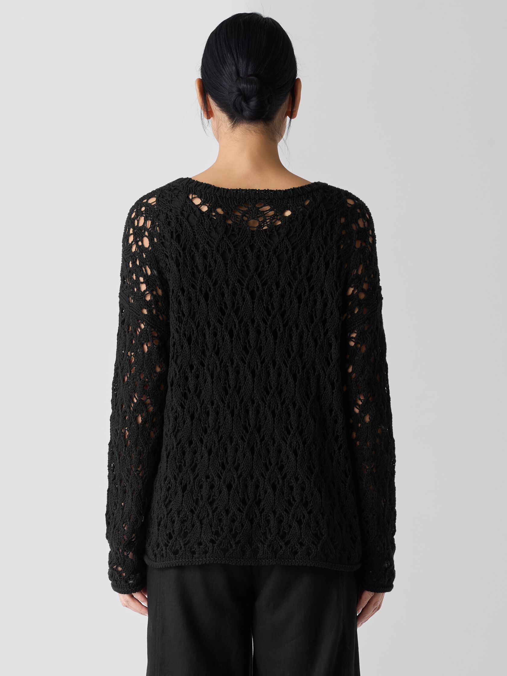 Peruvian Organic Cotton Cord Crew Neck Top