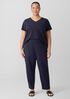 Pima Cotton Stretch Jersey Tapered Pant