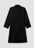 Lustrous Wool High Collar Coat