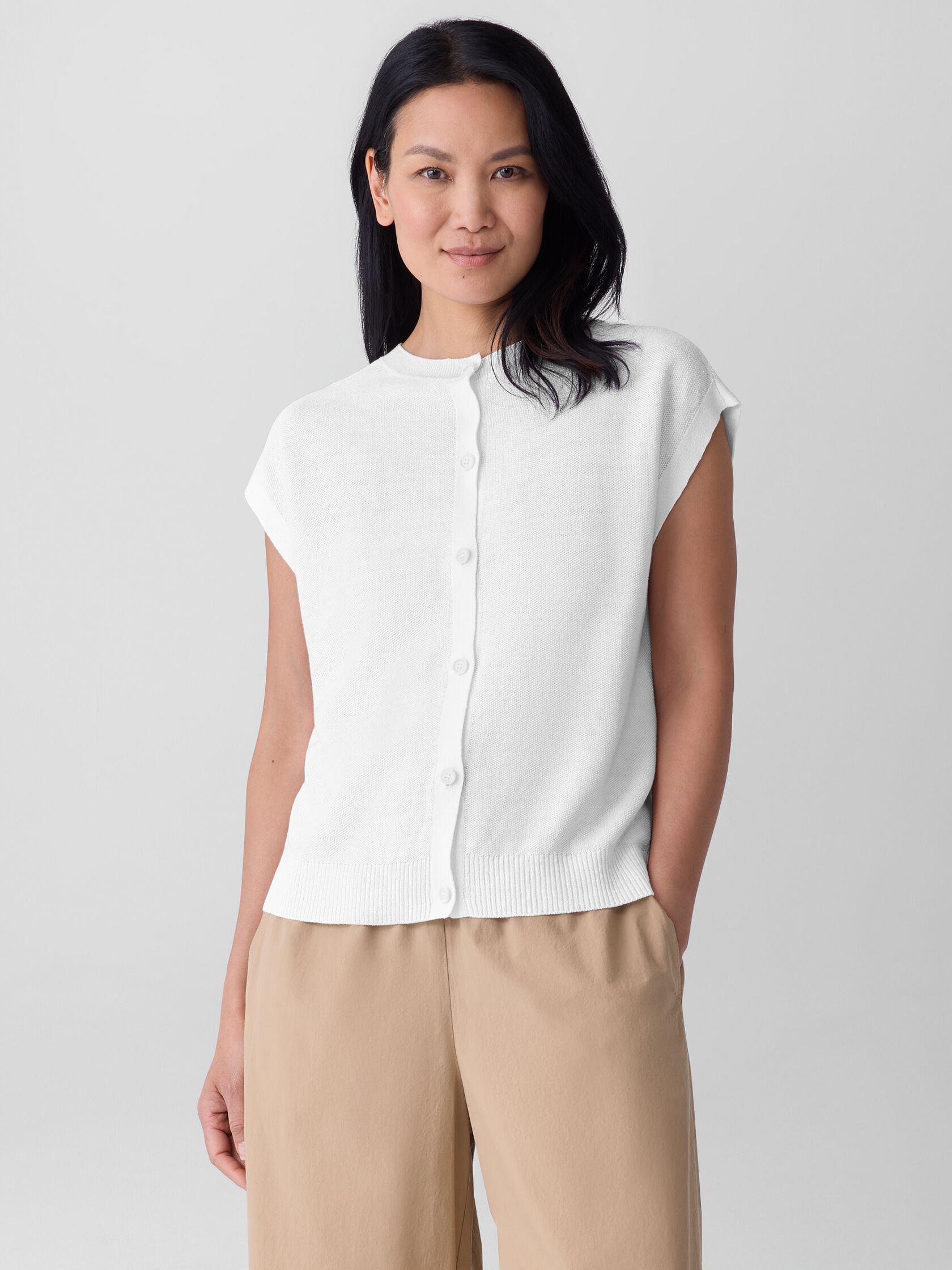 Organic Linen Cotton Vest