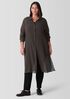 Sheer Silk Georgette Classic Collar Long Shirt