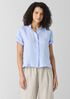 Organic Handkerchief Linen Band Collar Shirt