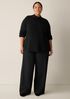 Washable Flex Ponte High Waisted Wide-Leg Pant
