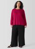 Peruvian Cotton Blend Crew Neck Top