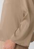 Stretch Silk Charmeuse Bateau Neck Top
