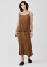 Crushed Silk Maxi Skirt