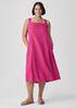 Organic Linen Square Neck Dress