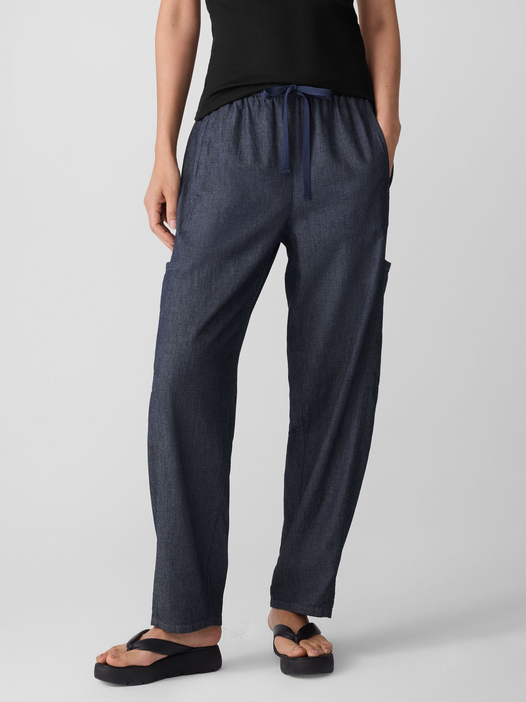 Airy Organic Cotton Twill Cargo Pant