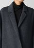 Doubleface Wool Cloud Notch Collar Coat