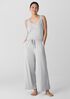 Mélange Organic Cotton Interlock Wide-Leg Sleep Pant