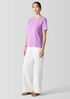 Organic Pima Cotton Jersey Round Neck Tee