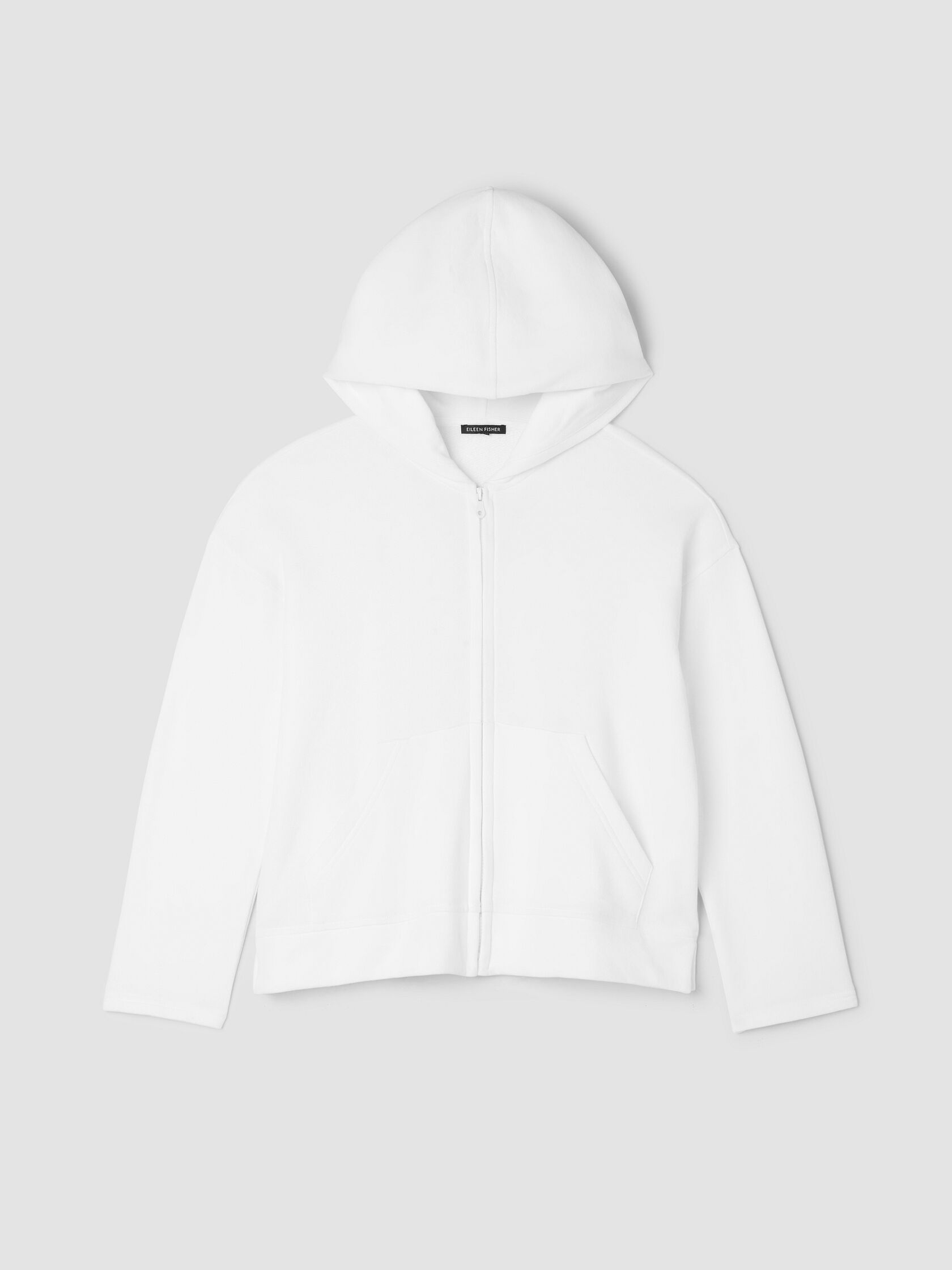 Lightweight Organic Cotton Terry Hooded Jacket