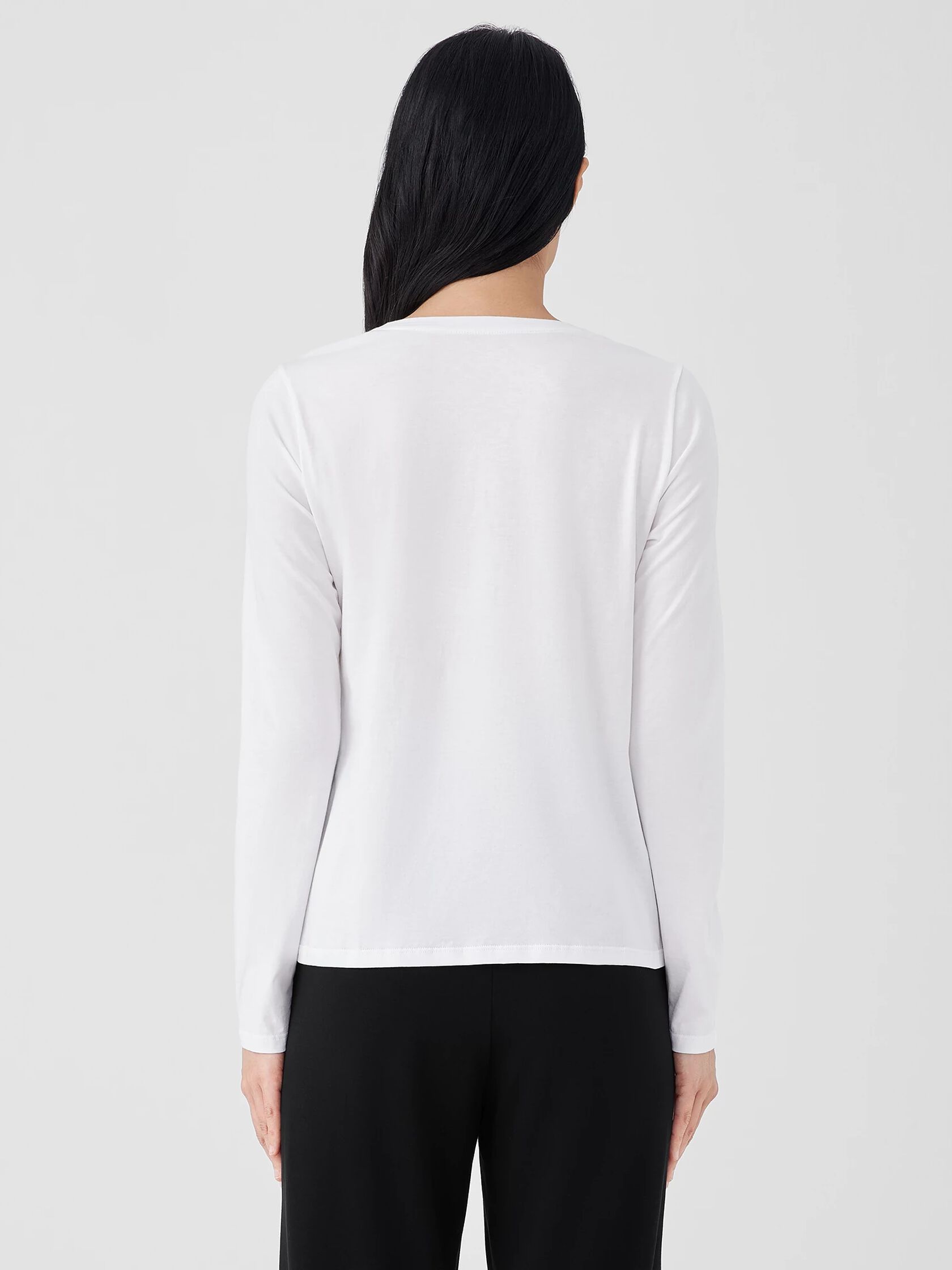 Organic Pima Cotton Jersey Long-Sleeve Tee