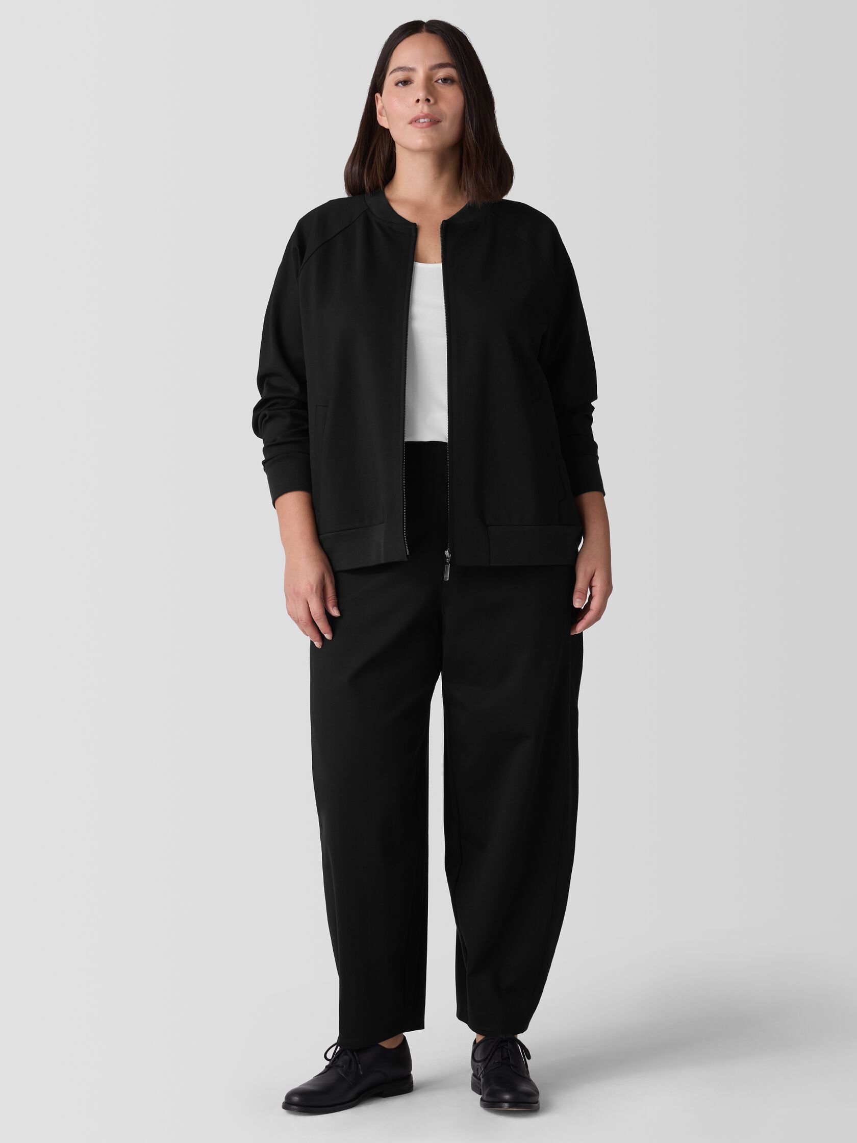 Washable Flex Ponte Flight Jacket