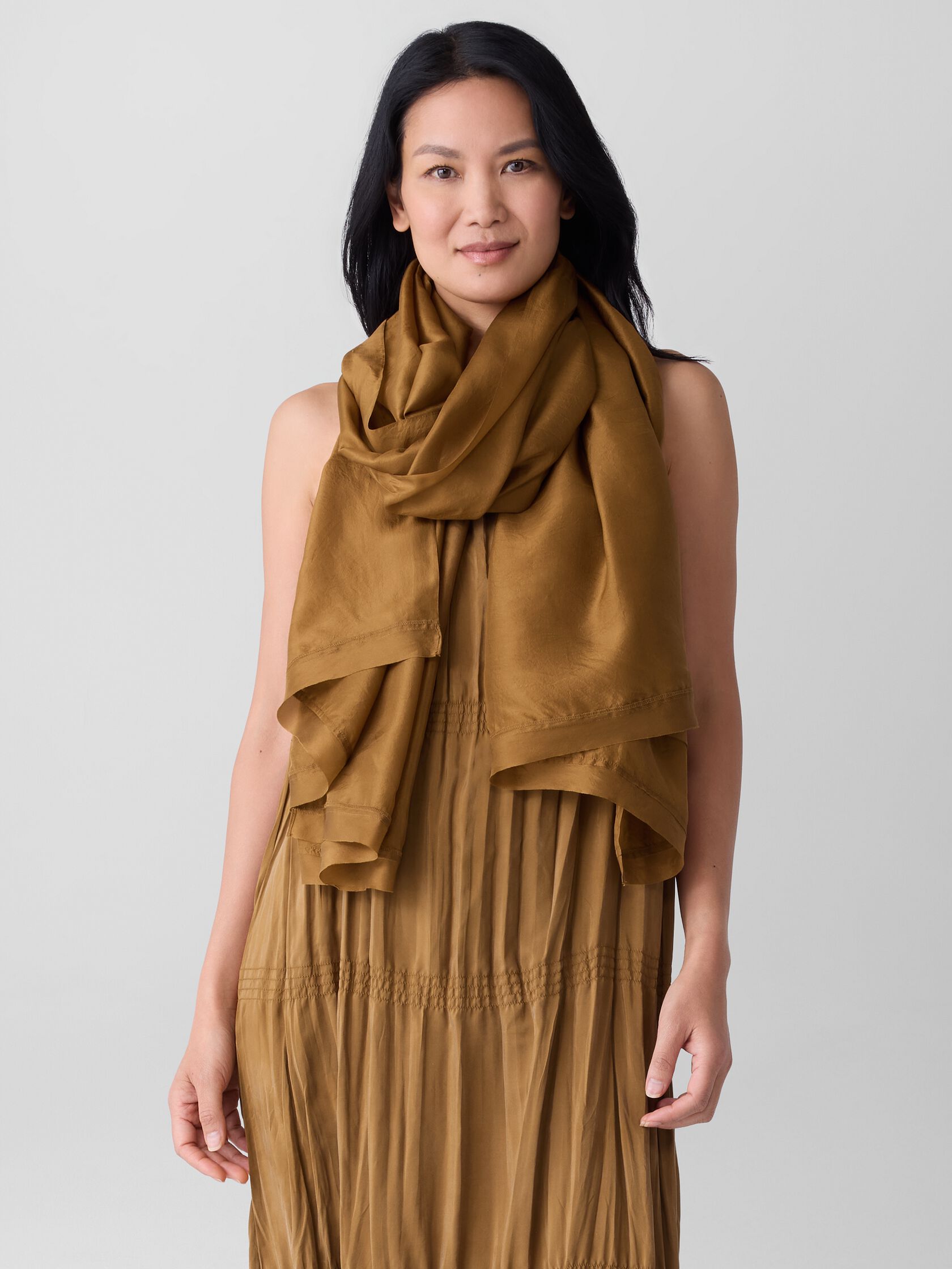 Washed Transitional Silk Parachute Scarf