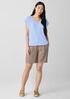 Organic Linen Jersey V-Neck Tee