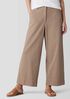 Garment-Dyed Utility Cotton Wide-Leg Pant