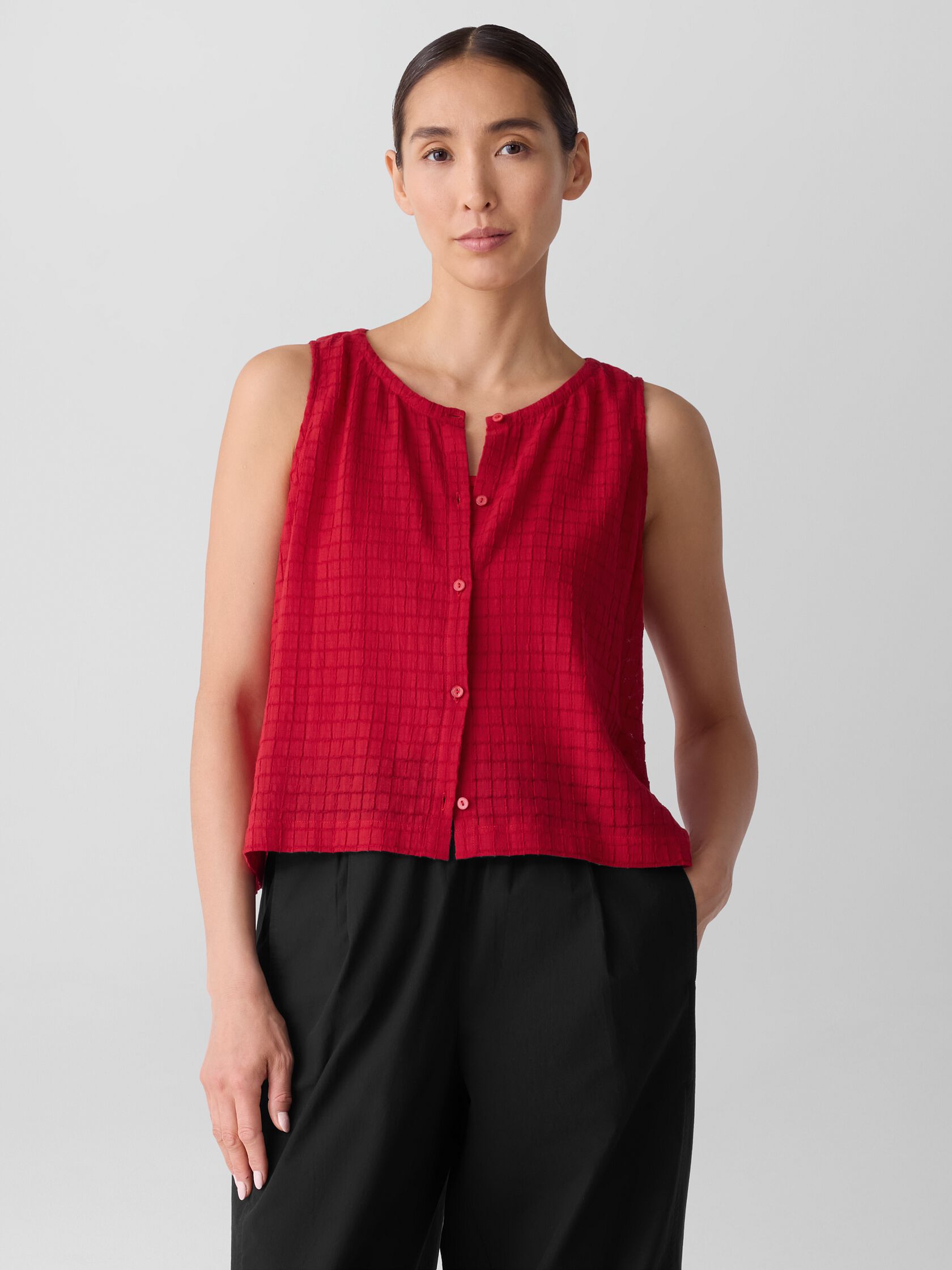 Organic Cotton Voile Box Vest