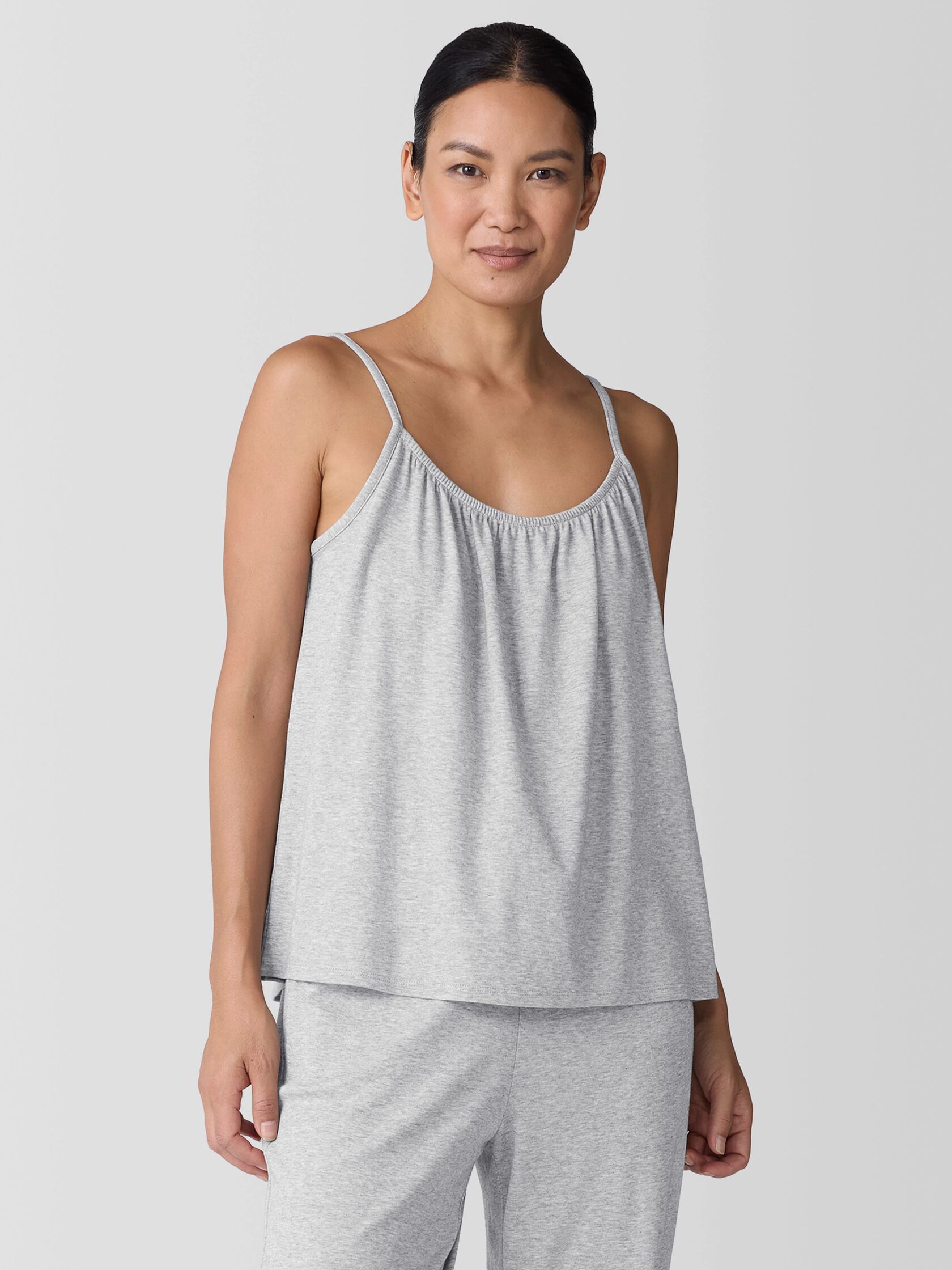 Mélange Organic Cotton Interlock Sleep Cami