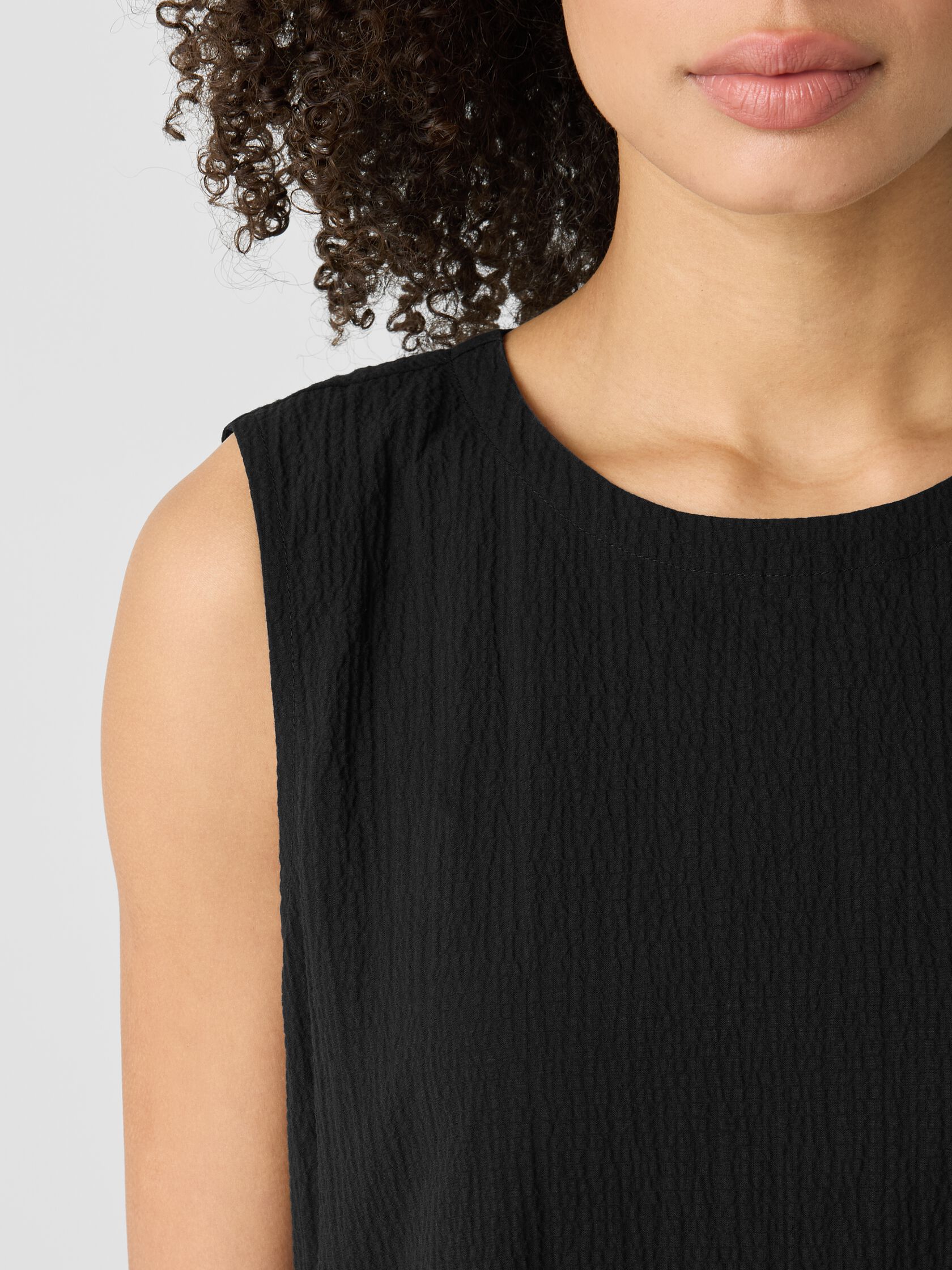 Organic Cotton Pucker Lantern Dress