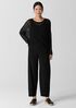 Washable Stretch Crepe Lantern Pant