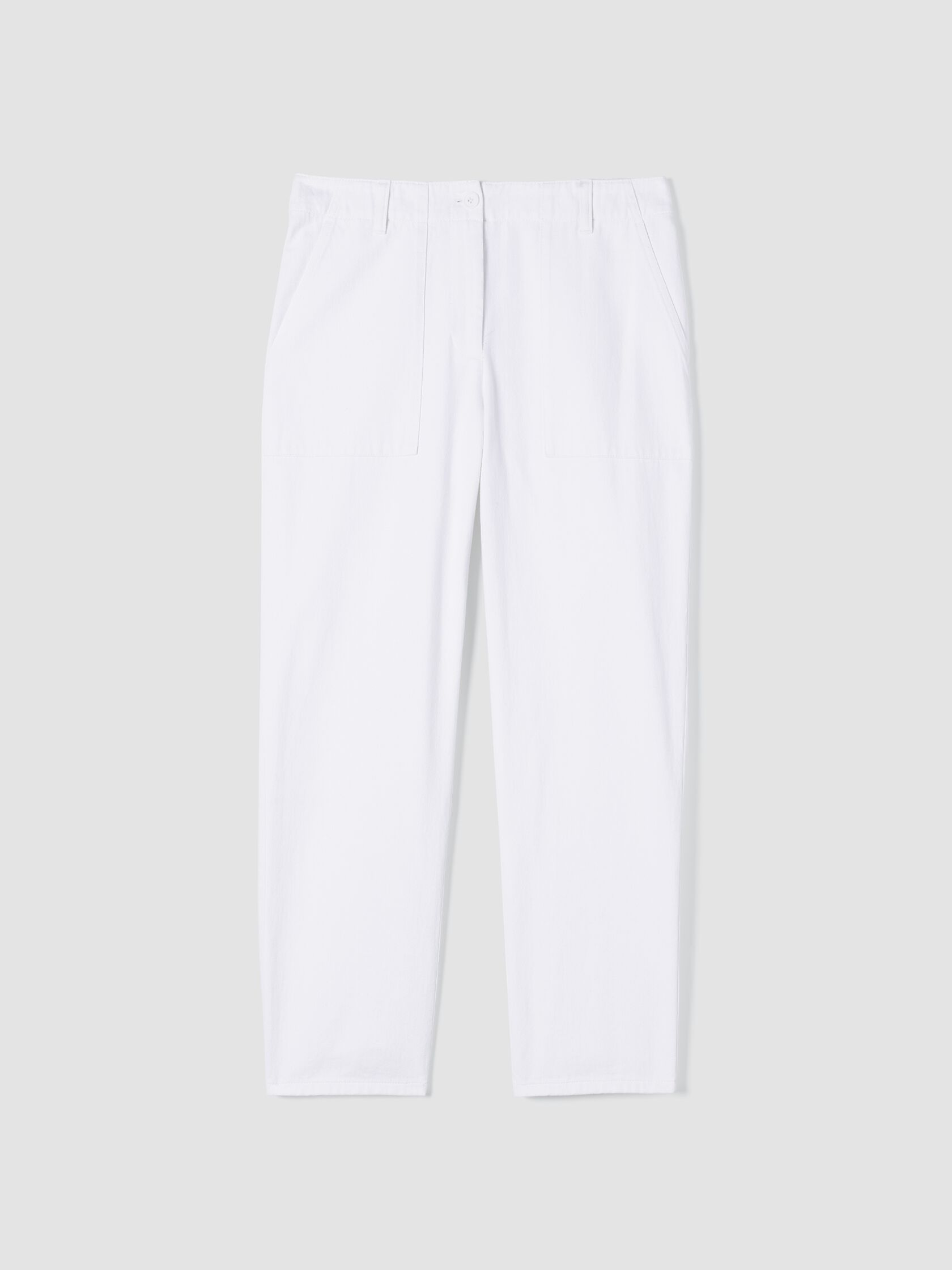 Garment-Dyed Utility Cotton Tapered Pant
