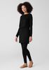 Fine Stretch Jersey Knit Bateau Neck Top