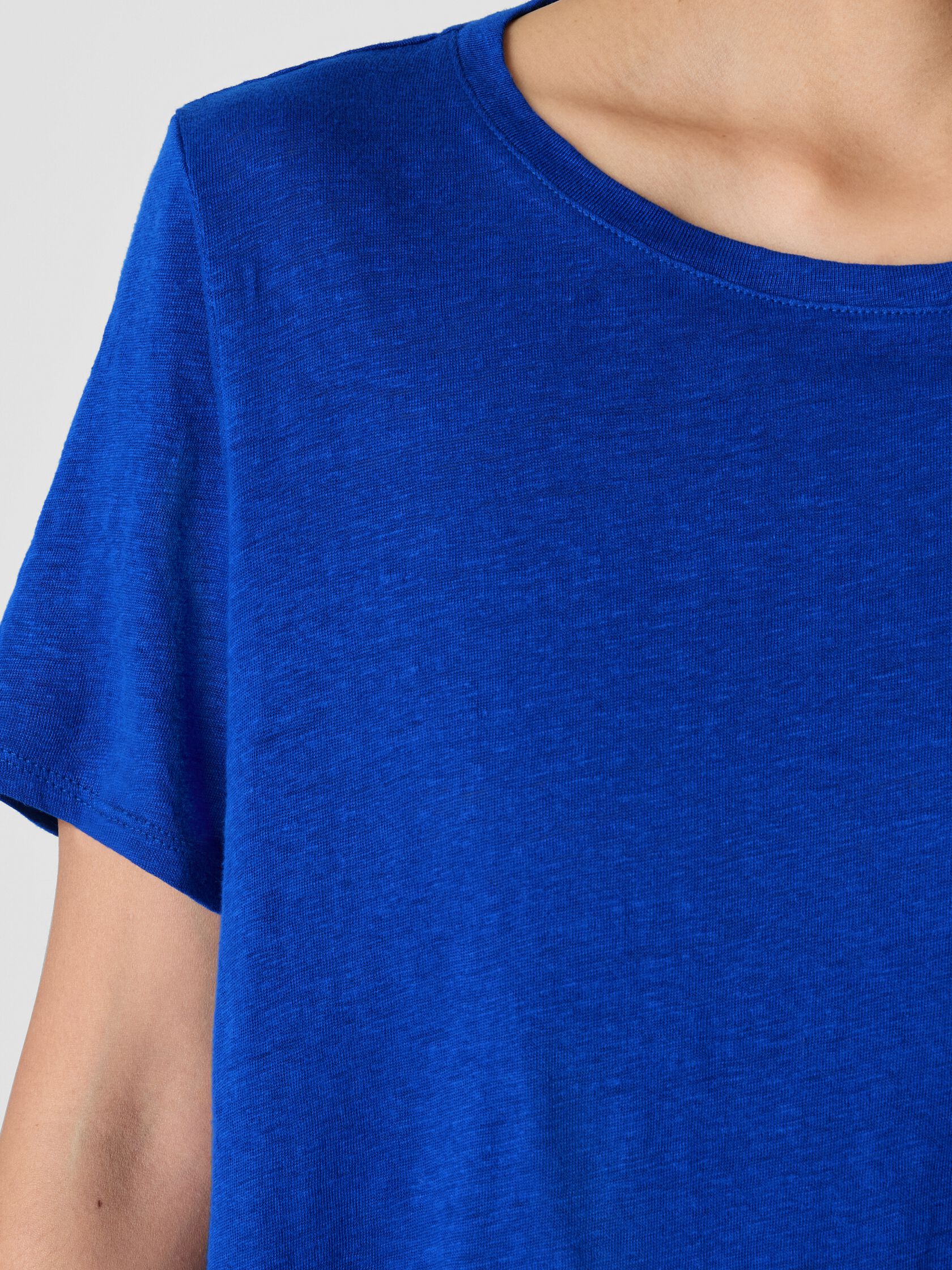 Organic Linen Jersey Crew Neck Tee