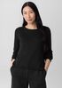 Peruvian Cotton Blend Bateau Neck Top