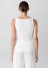 Organic Cotton Stretch Rib Scoop Neck Tank