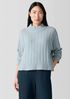 Cotton Fluff Rib Turtleneck Top