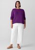 Peruvian Cotton Blend Bateau Neck Top