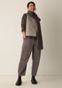 Eggshell Recycled Nylon Quilted V-Neck Vest